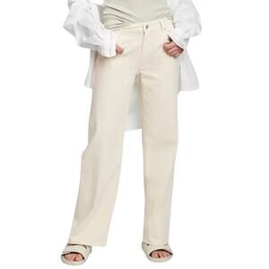 GAP Low Rise Stride Wide-Leg Jeans in Birch Size 34 / 18 NWT